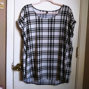 plaid blouse